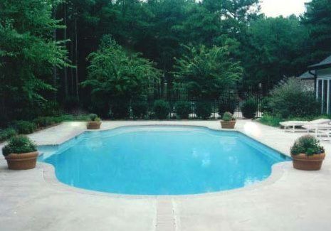 Grecian style formal pool